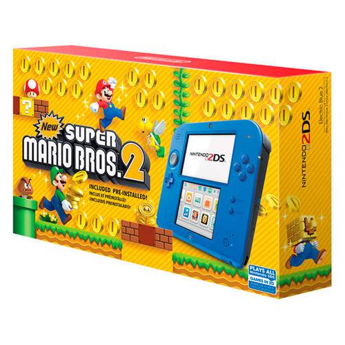 Tudo sobre 'Console Nintendo 2ds Azul Bundle Mario Bros 2'