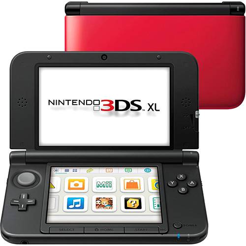 Console Nintendo 3DS XL Preto/Vermelho
