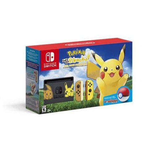 Console Nintendo Switch Pokemon Let's Go Pikachu Bundle