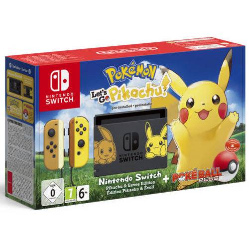 Console Nintendo Switch Pokemon Let's Go Pikachu Bundle