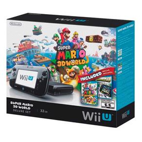 Console Nintendo Wii U Deluxe Set 32GB: Edição Especial Mario 3D World + Jogo Nintendo Land - Nintendo