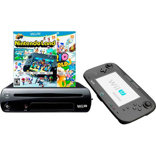 Console Nintendo Wii U 32GB + Game Super Mario World 3D (Download) + Game Nintendoland (Download)
