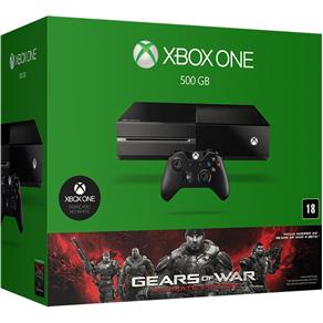 Console Oficial Microsoft Xbox One HD 500GB + Controle Wireless + Jogo Gears Of War: Ultimate Editio