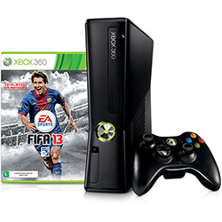 Console Oficial Xbox 360 4GB com FIFA 13 + Controle Sem Fio