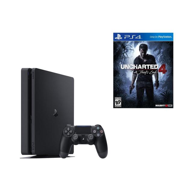 Console Playstation 4 PS4 Slim 1TB / Jogo Uncharted - Sony