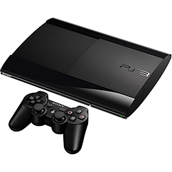 Console PlayStation 3 Slim 500GB + Controle Dual Shock 3 Preto Sem Fio - Nacional