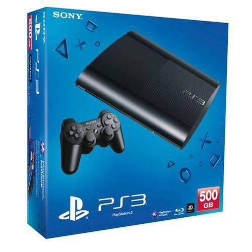 Console Playstation 3 Ultra Slim 500gb com 74 Jogos PS3 Sony