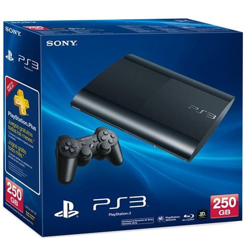 Console Playstation 3 Ultra Slim 250gb com 50 Jogos PS3 Sony