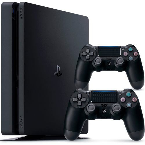 Console / Sony / Playstation 4 Slim / 500GB / 2 Controles - Preto