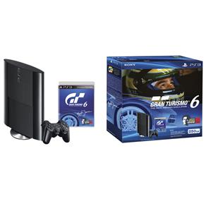 Console Sony PlayStation 3 250GB Preto + Controle Sem Fio Dualschock 3 + Jogo Gran Turismo 6