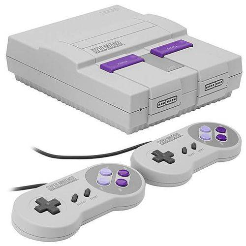 Tudo sobre 'Console Super Nintendo Classic Edition com 21 Jogos Bivolt - Branco/Roxo'