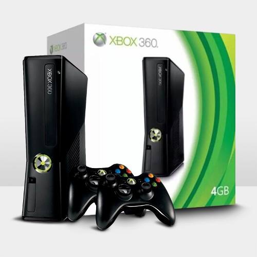 Console Xbox 360 4GB + 2 Controles Wireless - Microsoft