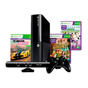 Tudo sobre 'Console Xbox 360 4GB ,Kinect Sensor ,Kinect Adventures , Kinect Sports , Forza Horizon , Controle Sem Fio'