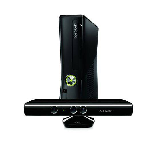 Tudo sobre 'Console Xbox 360 4GB Slim + Kinect Sensor + Game Kinect Adventures + Controle Sem Fio'