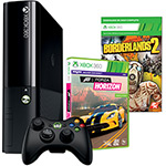 Console Xbox 360 250GB + 2 Jogos + Controle Sem Fio