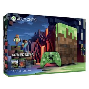 Console Xbox One - 1 Terabyte + HDR + 4K Streaming + Jogo Minecraft - Edição Limitada