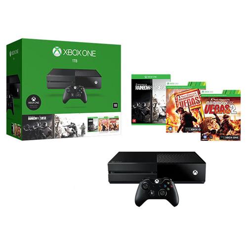 Console Xbox One 1TB + Game Tom Clancy's Rainbow Six Siege + Rainbow Six Vegas + Rainbow Six Vegas 2 + Controle Wireless - Microsoft