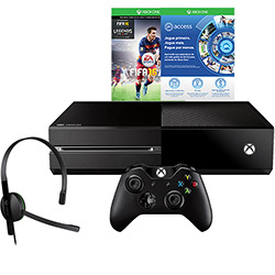 Console Xbox One 500GB Edição Limitada + Game FIFA 16 (Via Download) + 1 Mês de EA Access + Headset + Controle