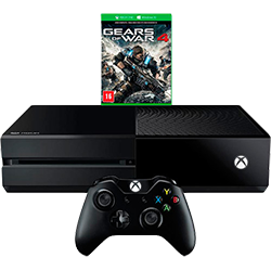 Console Xbox One 500GB + Game Gears Of War 4 (via Download) + Controle Sem Fio - Microsoft