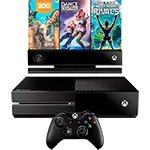 Console Xbox One 500GB + Sensor Kinect + Controle Sem Fio + 3 Jogos (Via Dowload)