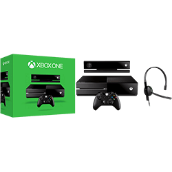 Console Xbox One 500GB + Sensor Kinect + Headset com Fio + Controle Wireless