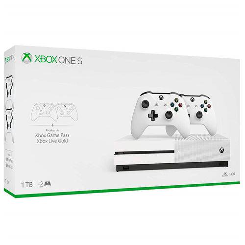 Console Xbox One S 1tb com 2 Controles