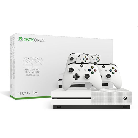 Console Xbox One S 1tb + 2 Controles - Microsoft
