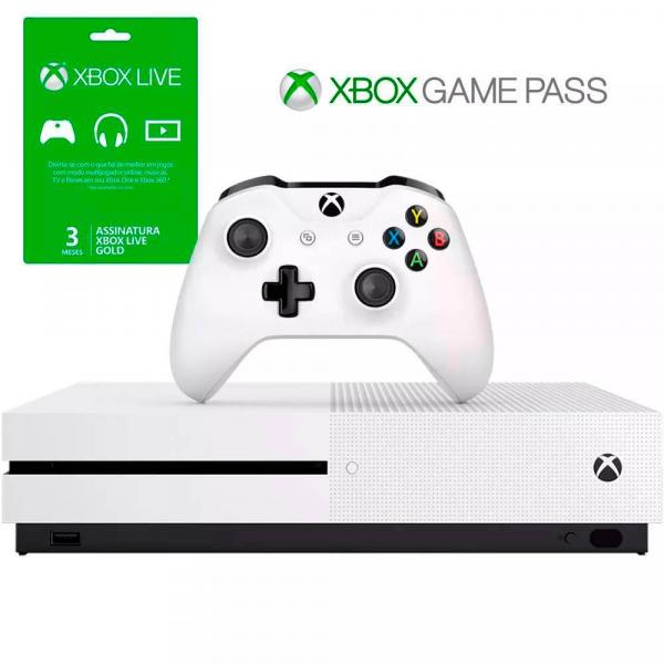 Tudo sobre 'Console Xbox One S 500GB + 3 Meses de Live Gold + 3 Meses de Gamepass + Controle Sem Fio - Microsoft'