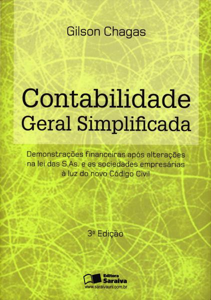 Contabilidade Geral Simplificada - 3ª Ed. 2013 - Saraiva
