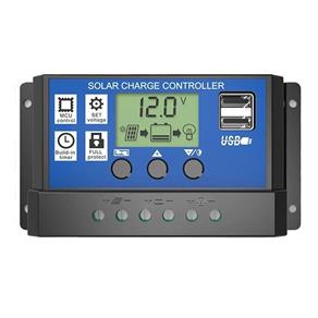 Controlador de Carga 20a 12v/24v Regulador Solar Dual Usb