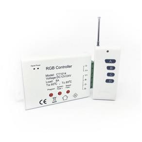 Controladora Fita LED RGB com Controle 12/24V 8A