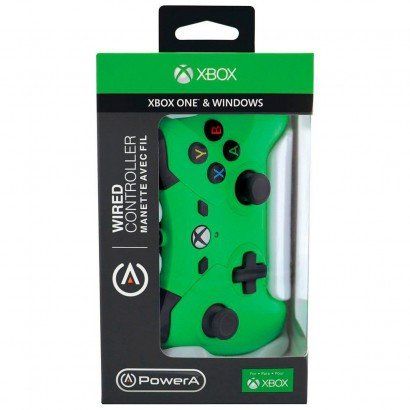 Controle com Fio P/ Xbox One - Verde - Power a
