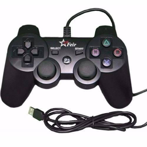 Controle com Fio para Playstation 3 e PC - Feir FR-205A