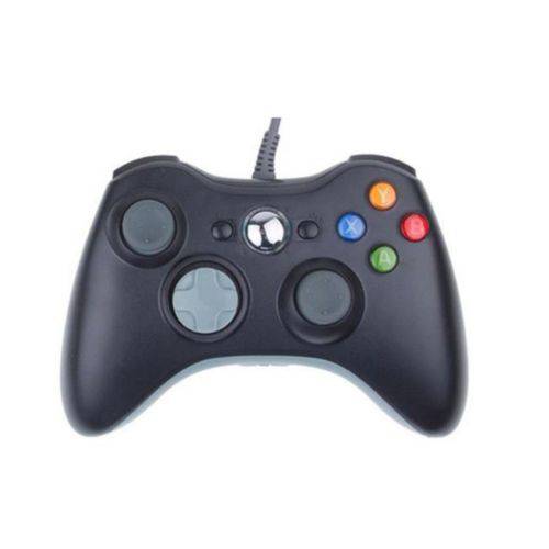 Controle com Fio para Xbox 360 Slim Fat e Pc Joystick Jogo Games Feir