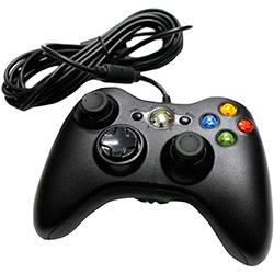 Controle com Fio Xbox 360 TechDealer Preto