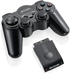 Controle Dual Shock P/ Playstation 2 Sem Fio - Multilaser