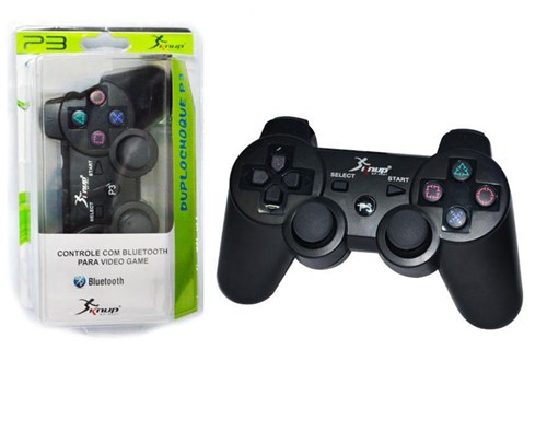 Controle Dualshock Ps 3 Sem Fio com Bluetooth Kp-4021 Kp-4021 Knup