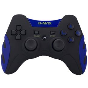 Controle Dualshock 2x1 Ps3 Pc C/ Fio BM-028 Azul