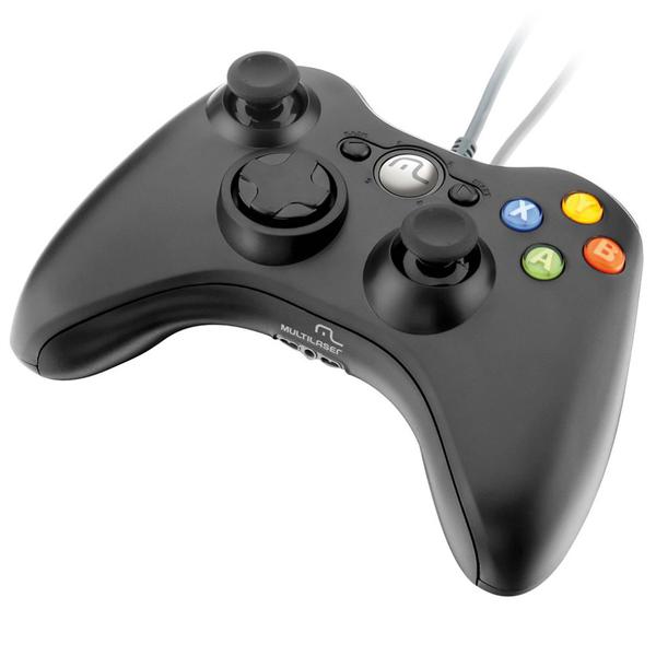 Controle Game Multilaser Dual Shock Preto Xpad Pc/Xbox360 JS063