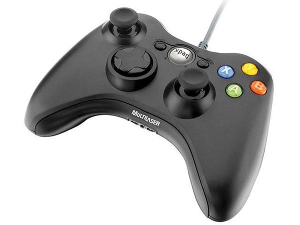 Controle Gamer para PC/Xbox 360 JS063 Multilaser - Preto