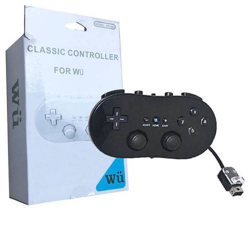 Tudo sobre 'Controle Joystick Wii Classic para Nintendo Wii Wiiu Feir Fr-003 Preto'