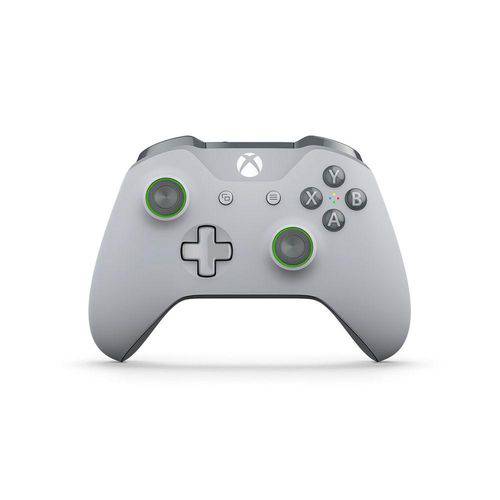 Controle Microsoft Cinza Claro (Cinza e Verde) - Xbox One S