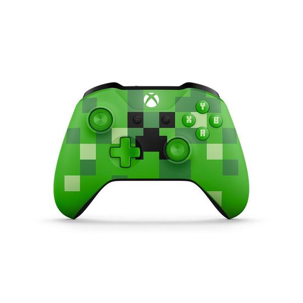 Controle Microsoft Minecraft Creeper Sem Fio - Xbox One S