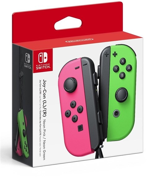 Controle Nintendo Switch Joy-Con Rosa Verde Lacrado