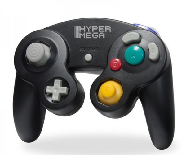 Controle para Gamecube / Wii Preto - Hyper Mega