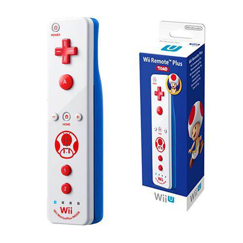 Tudo sobre 'Controle para Nintendo Wii e Wii U Remote Plus Toad - Branco'