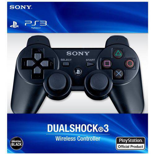 Controle Manete Ps3 Play 3 Dualshock 3 Original Sem Fio Wireless + Cabo Usb - Sony