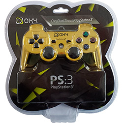 Controle PS3 Sem Fio Bluetooth Dourado - OXY