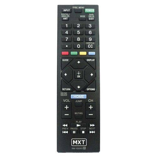 Controle Remoto Mxt 1297 Tv Sony Tv Led Sony Bravia Rm-yd093