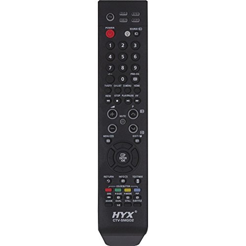 Controle Remoto para TV LCD Samsung, Hyx, CTV-SMG02, Preto